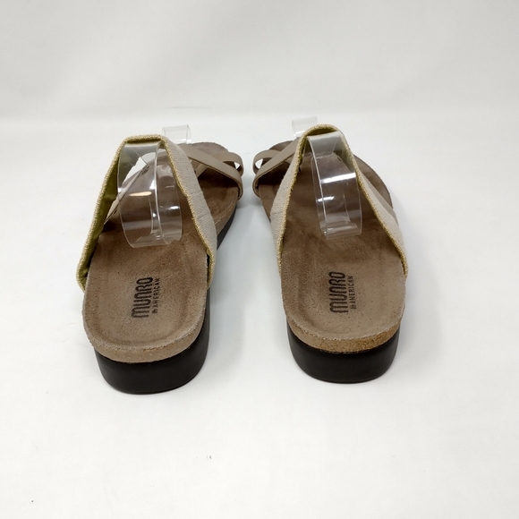 Munro Strappy Toe Loop Slip On Slide Sandals Women's Size 9WW - Picture 5 of 10